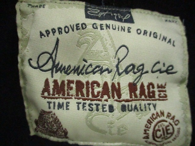 AMERICAN RAG Jacket Adult Medium Black Gray Five Zip Pockets Men's