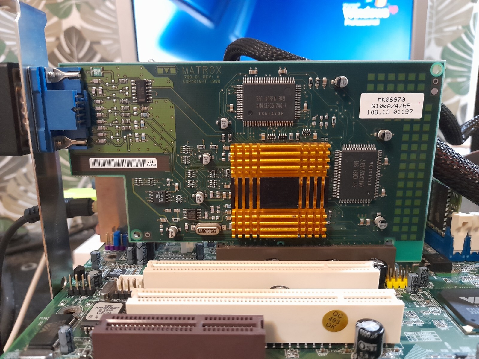 Compaq AGP Video Graphics Card 790-01 Rev.A Matrox G/100A/4/CPC (328011