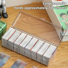 700 Trading Card Storage Box with Dividers Baseball Card Holder for Sports Cards