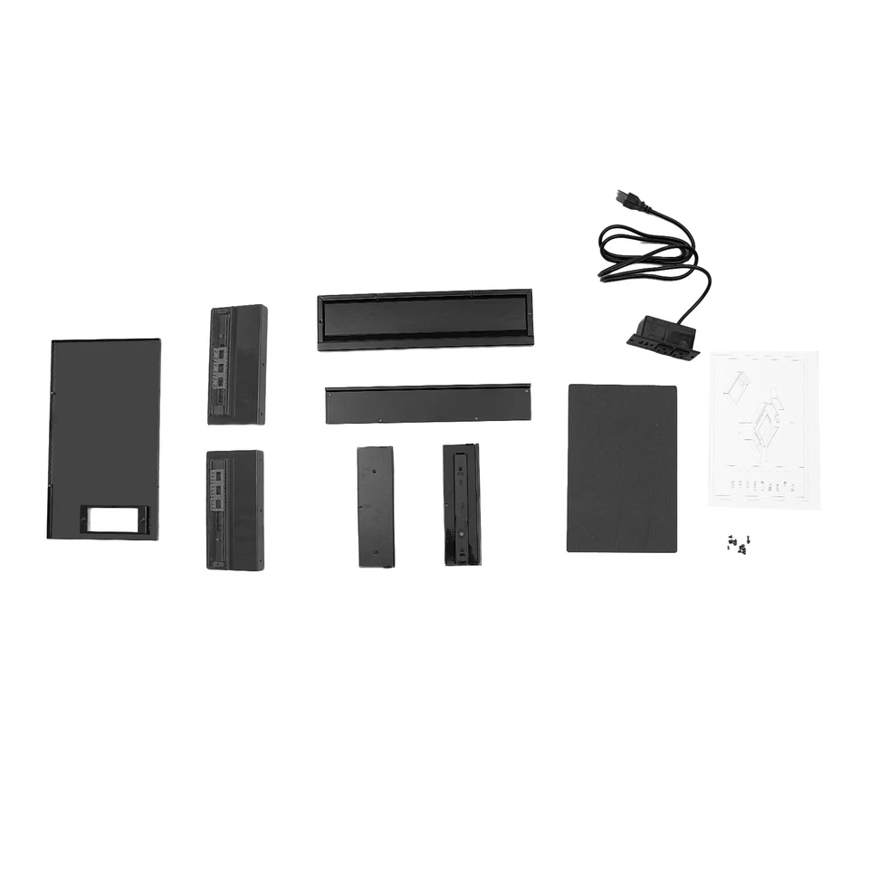 Cajón de almacenamiento extraíble deslizante montado debajo del escritorio con tira de alimentación incorporada Foto 4 de 4