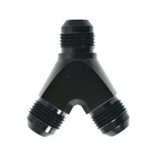 AN10 AN-10 Fuel Block Y Fitting Junction Coupler Plate Turbo Feed Line Adapter