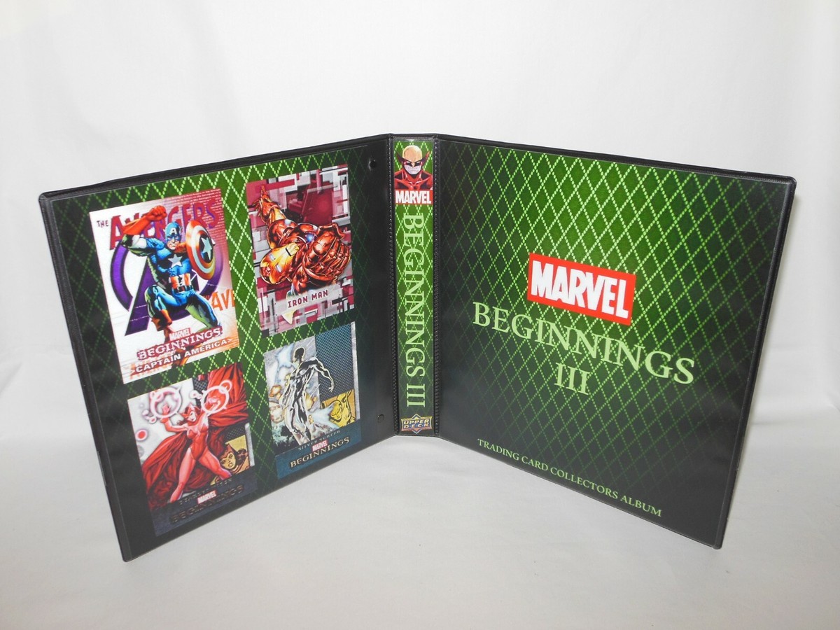 Custom Made 2011 Marvel Beginnings III Trading Card Album Binder Custom Made 2011 Marvel Beginnings III Trading Card Album Binder