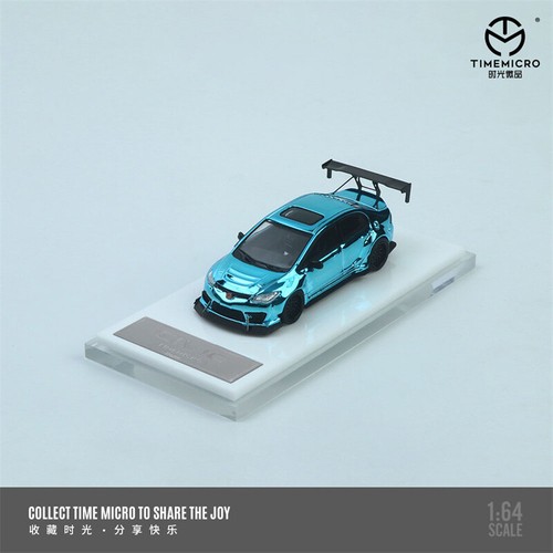 Time Micro 1:64 Civic Electroplated blue/purple blue Diecast Model Car - 第 5/10 張圖片