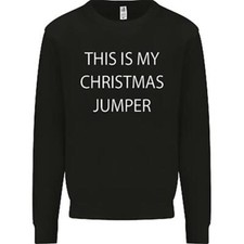 This Is My Christmas Jumper Funny Xmas Kids Sweatshirt Boys Girls Jumper