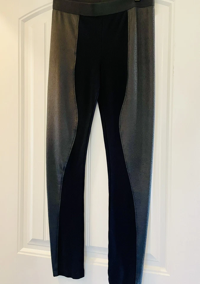 BCBG MAXAZRIA LEGGING PANTS  BLACK Sz S - Image 2 of 3