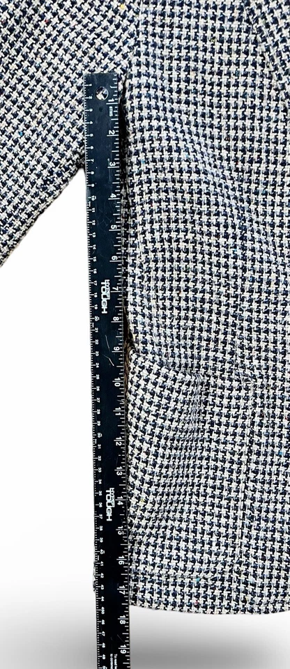 Fitted Blazer Liz Sport by Liz Claiborne Houndstooth Check Vintage 80s Size 2P - Image 4 of 4