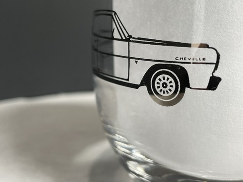 Chevelle Chevy 1964 Promo Cocktail Silver Rim Dorothy Thorpe Rolly Polly Gift - Picture 6 of 14