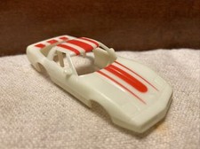 VINTAGE TYCO CORVETTE GLOW IN THE DARK HO SCALE SLOT CAR RACER - BODY ONLY