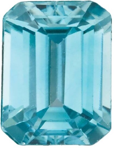 Zircon Bleu Naturel Du Cambodge – 5,7 Mm X 5,2 Mm (0.93 Ct), Traité H