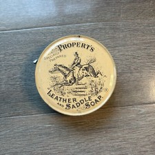 Vintage Leather & Saddle Soap Tin - Rare Collectable