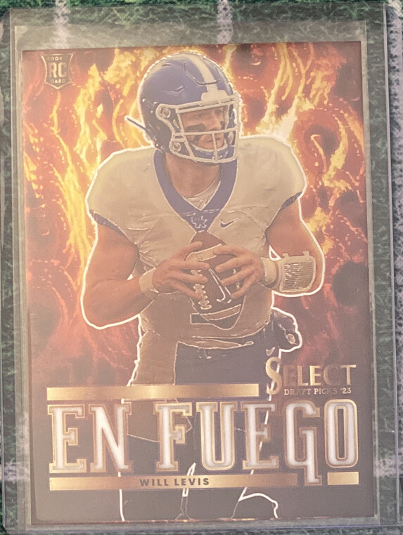 2023 Panini Select Draft Picks En Fuego Will Levis #EF-WL Titans