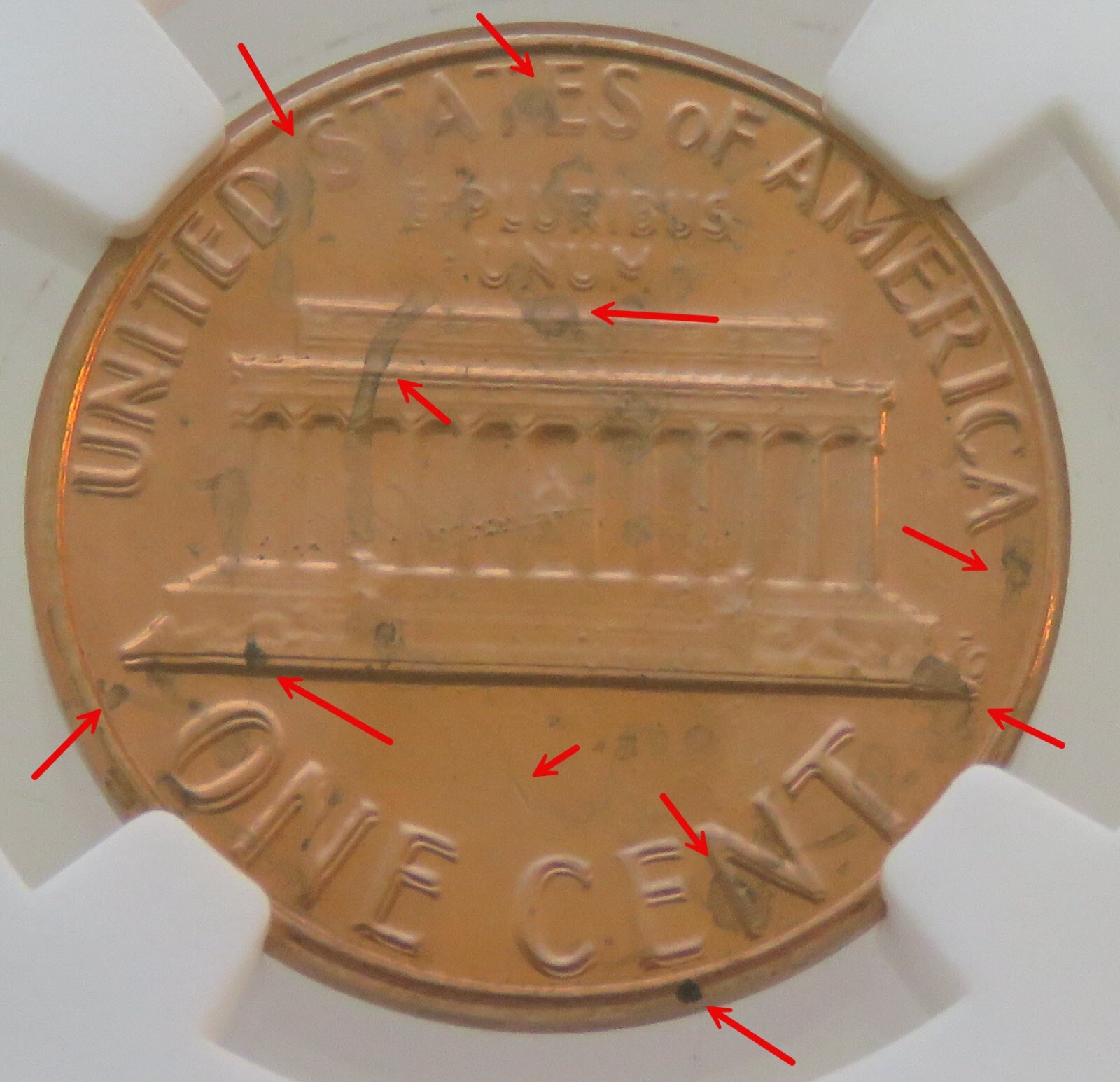 1983 P Lincoln Memorial Cent - Doubled Die Reverse - NGC MS 65 RD - F# ...