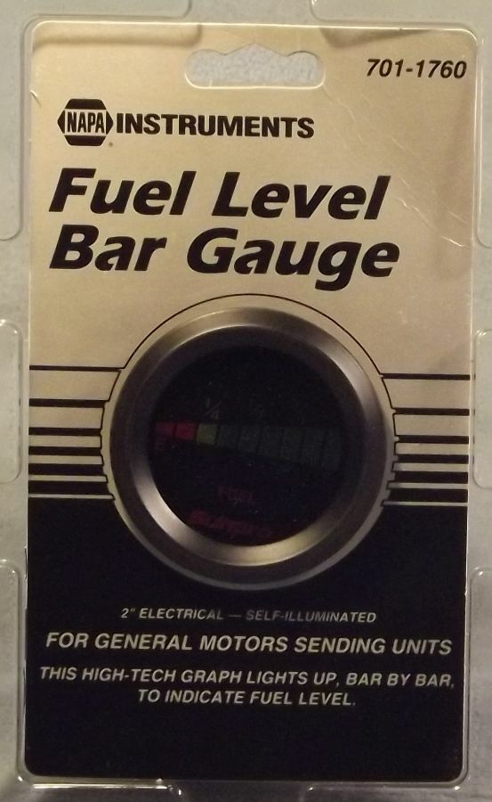 Sunpro Brand /NAPA Instruments 2 Inch Bar Gauge Fuel Level GM 701-1760 ...