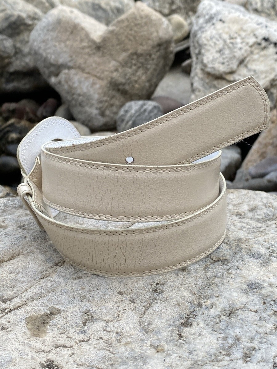 Vintage Fob Trading Leather Belt Style #6200 Beige Medium | eBay display picture 2