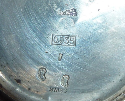 ANTIQUE SILVER SWISS B & Co LADIES POCKET WATCH W WATERS KINGSTOWN CA 1902 43.8G - Picture 7 of 15
