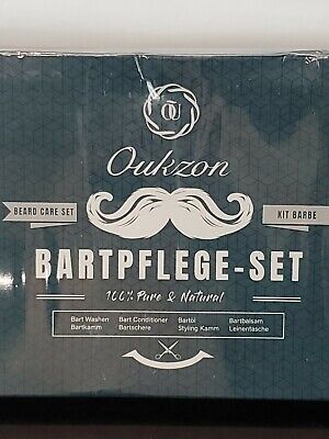Oukzon Bartpflege-Set Beard Care 4pc. Set Kit 100% Pure & Natural | eBay