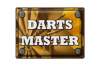 Blechschild Spruch 40X30 Cm Darts Master Metall Wanddeko Deko Schild