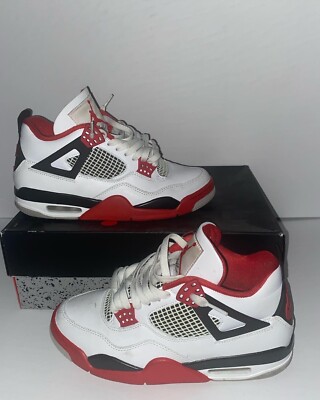 Jordan 4 Retro OG Mid Fire Red Size 8.5 s-l400.jpg main image 3