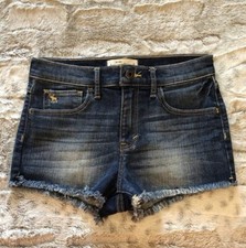 NWOT Girls Abercrombie Kids Denim Shorts Sz 14