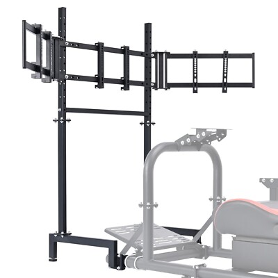 Minneer Triple Screen Monitor Stand für Round Tube Racing Simulator Cockpit