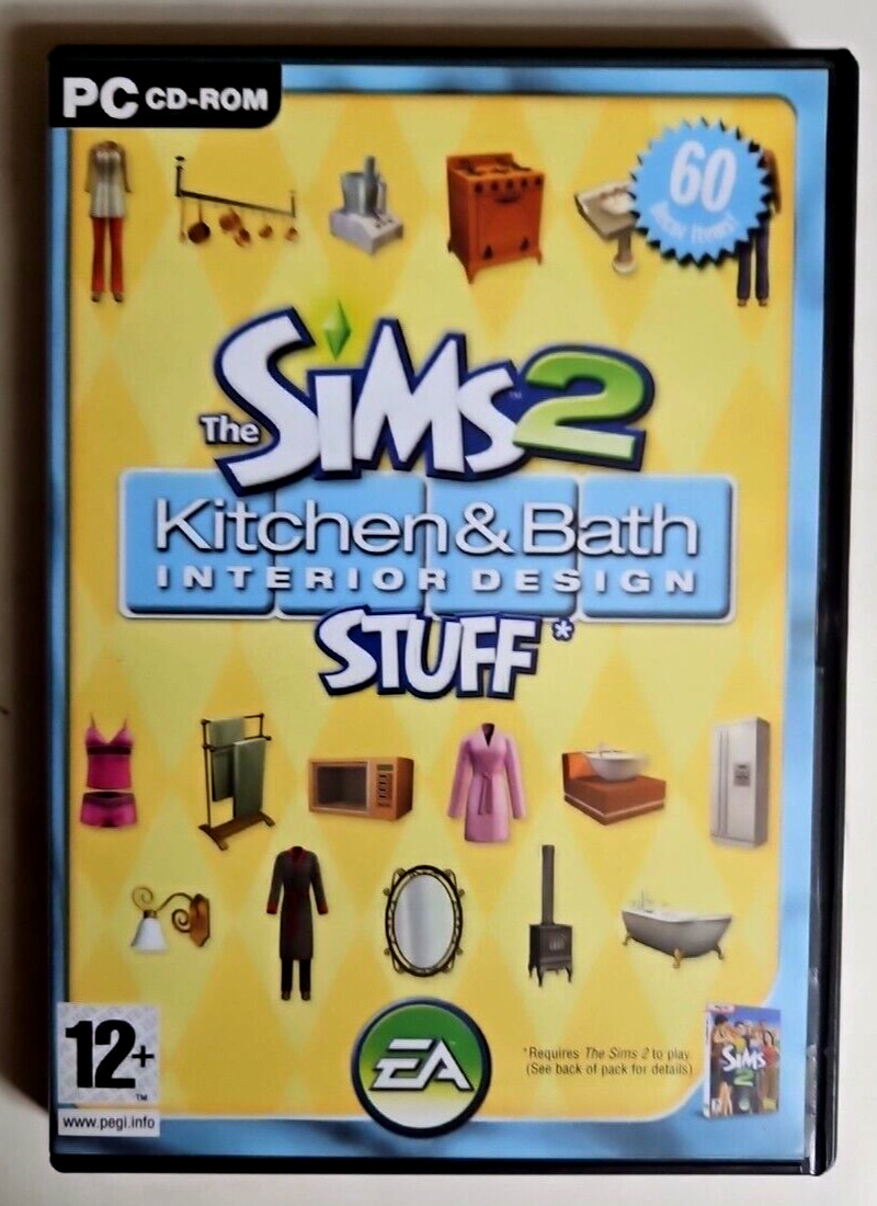 The Sims 2: Kitchen & Bath Interior Design Stuff (PC CD)
