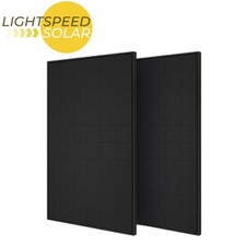 300W Solar Mono PV Panel 12V Small Compact Off-Grid Black Narrowboat/Camper