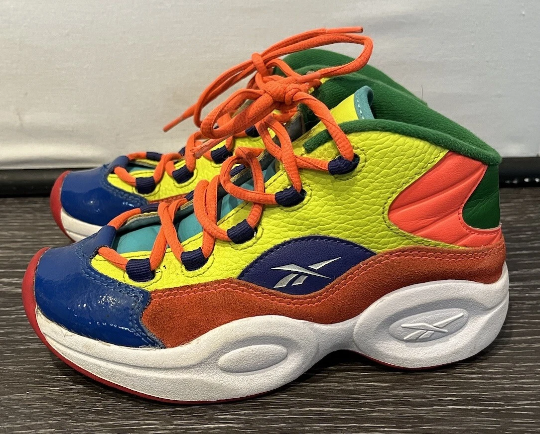 Reebok Classics Question Mid Color Explosion Allen Iverson HP3014 taglia 1 5
