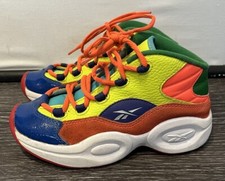 Reebok Classics Question Mid Color Explosion Allen Iverson HP3014 Size 1.5