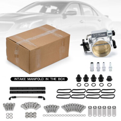 New Intake Manifold 102mm LS1 LS2 LS6 with Fuel Rails For 4.8/5.3/6.0L