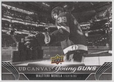 2023-24 Upper Deck Waltteri Merela #C381 Young Guns Canvas Black & White
