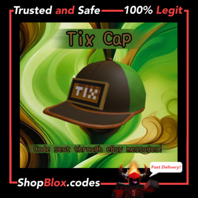 ROBL0X Avatar Rare Toy Code TIX CAP: Special Edition Hat Item⚡FAST DELIVERY⚡
