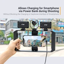 SmartPhone Film Making Vlogging Kit Video Camera Rig Stabilizer Cage for iPhone