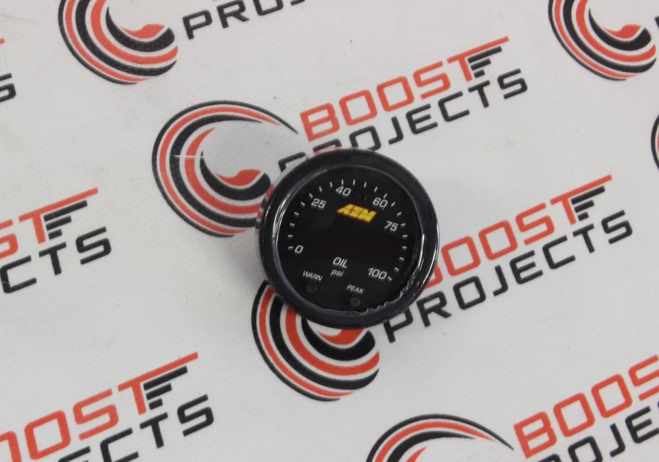 Medidor de LED de pressão de óleo/combustível AEM X-Series 0~100psi/0~7bar 30-0301 - Imagem 4 de 4