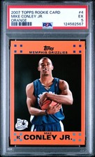 2007 TOPPS ROOKIE CARD ORANGE #4 MIKE CONLEY JR. PSA 5. rookie card picture