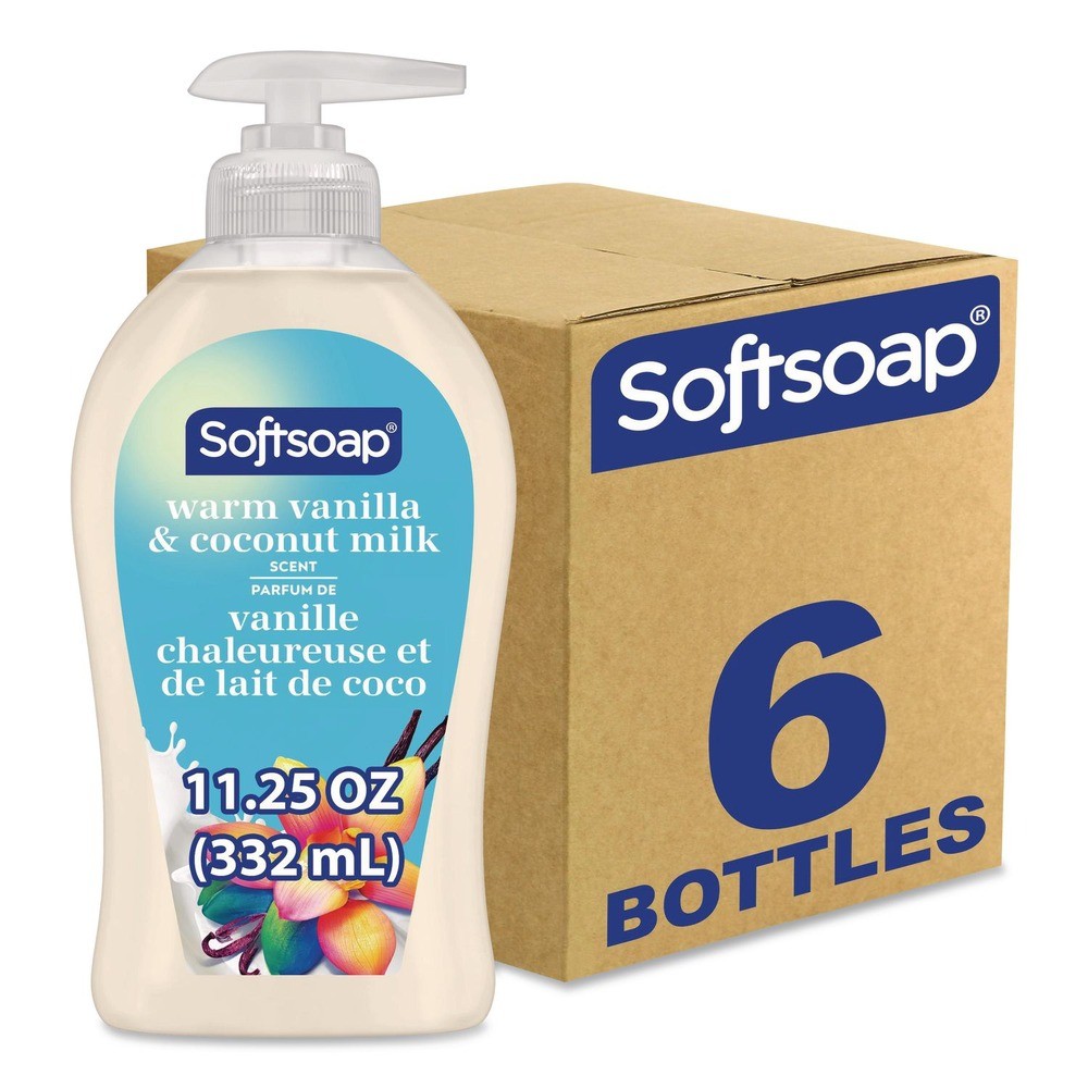 Softsoap US07059ACT Liquid Hand Soap Pumps - Vanilla and Coconut (6/Carton) New
