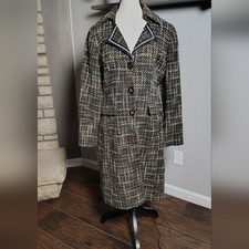 Larry Levine Multicolor Tweed Blazer Size 10
