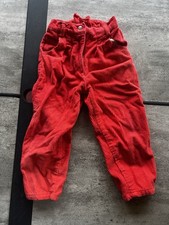 Vintage 90s Body Basix Kids Unisex Red Corduroy Pants Size 5T