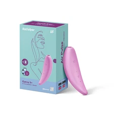 Satisfyer Curvy 3+ Clitoral Stimulator + Vibrator  with App - Clit Sucker, IPX7