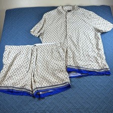 Express Amiri set short-sleeved button-up shirt and shorts Size 2XL