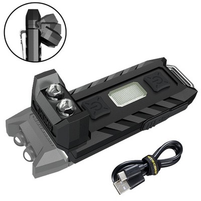 Nitecore THUMB 85 Lumen Tiltable USB Rechargeable Keychain Light with Cable