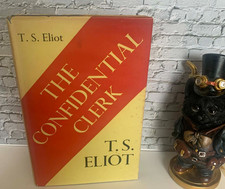 T S Eliot The Confidential Clerk 1954 First Edition Hardcover Dust Jacket