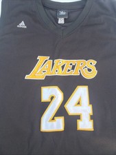 Rare Adidas Los Angeles Lakers Kobe Bryant 24 Black Mamba Nickname Jersey 3XL