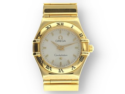 Original Omega Constellation Damen Uhr in 750 Gelbgold 2008