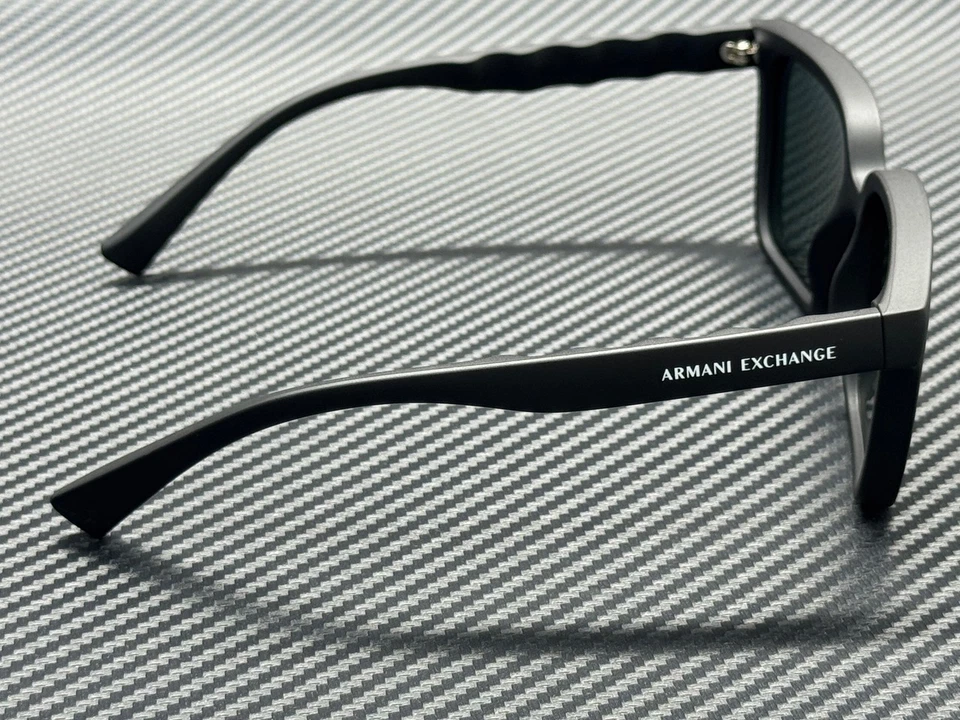 Матовые черные зеленые мужские солнцезащитные очки ARMANI EXCHANGE AX4147S 807871 56 мм - Изображение 4 из 4