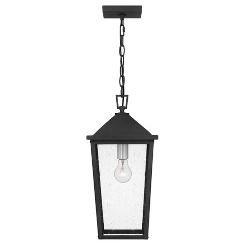 Quoizel STNL1909 Stoneleigh 9"W Outdoor Mini Pendant - Black - Picture 5 of 7