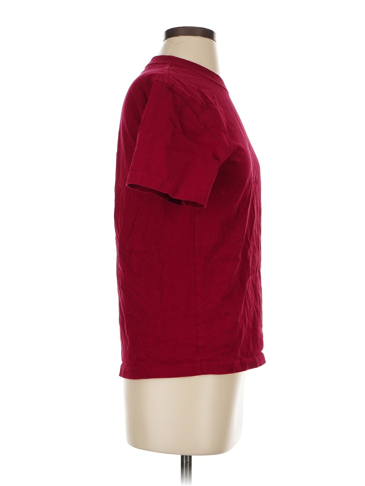 Uniqlo U Women Red Short Sleeve Top XXS thumbnail 3