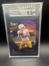 2020 Panini Select - Field Level Justin Herbert #344 Purple Prizm Die-Cut (RC)