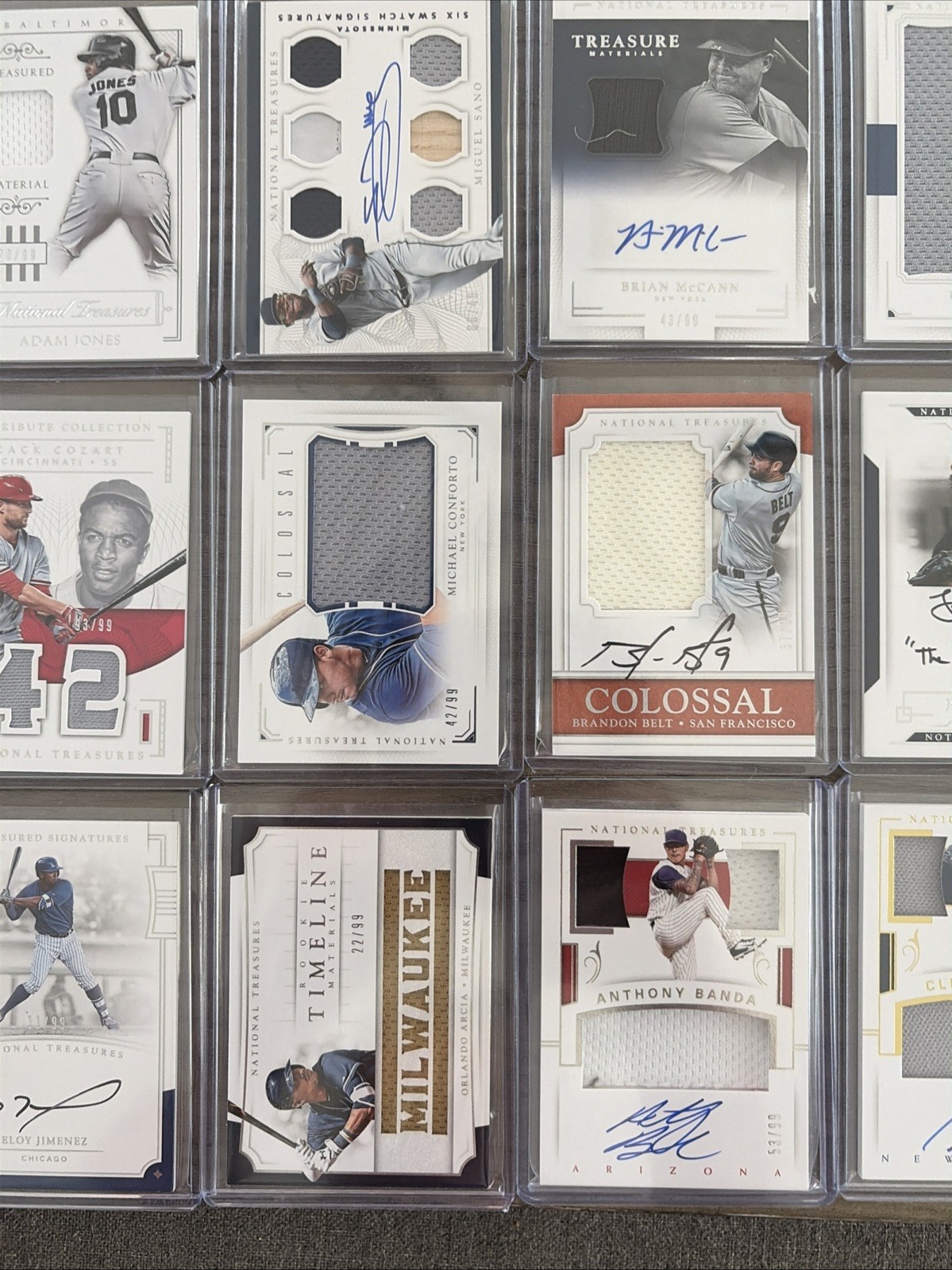 National Treasures Baseball Lot (15) # /99 /25 GU RC Auto Relic 2014-2018 view 3