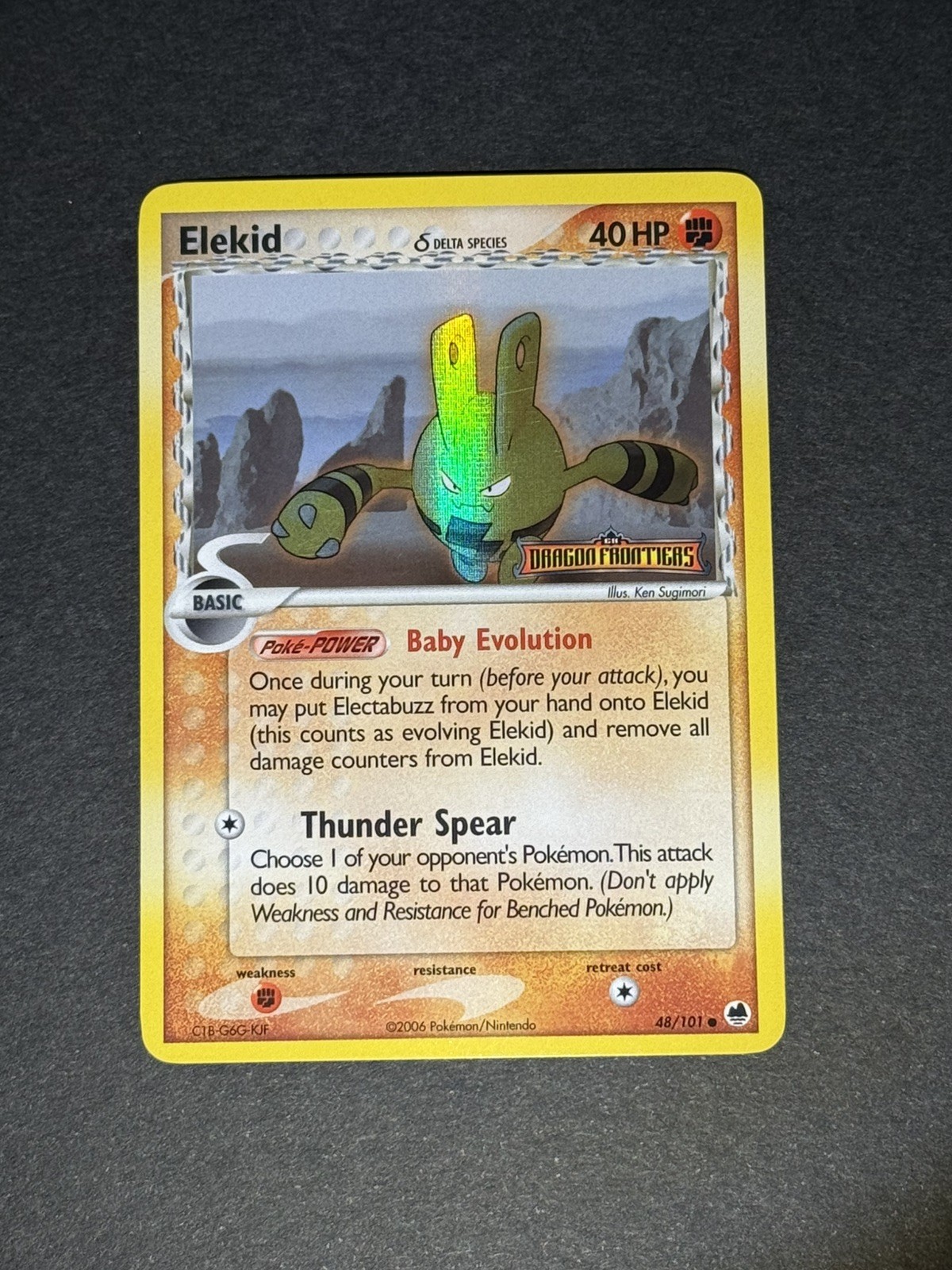 Elekid (Delta Species) 48/101 Dragon Frontiers Reverse Holo Stamped LP