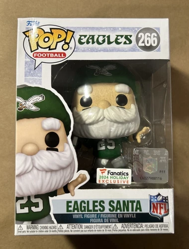 Funko POP! Philadelphia Eagles Santa Claus NFL Fanatics Exclusive Figure #266
